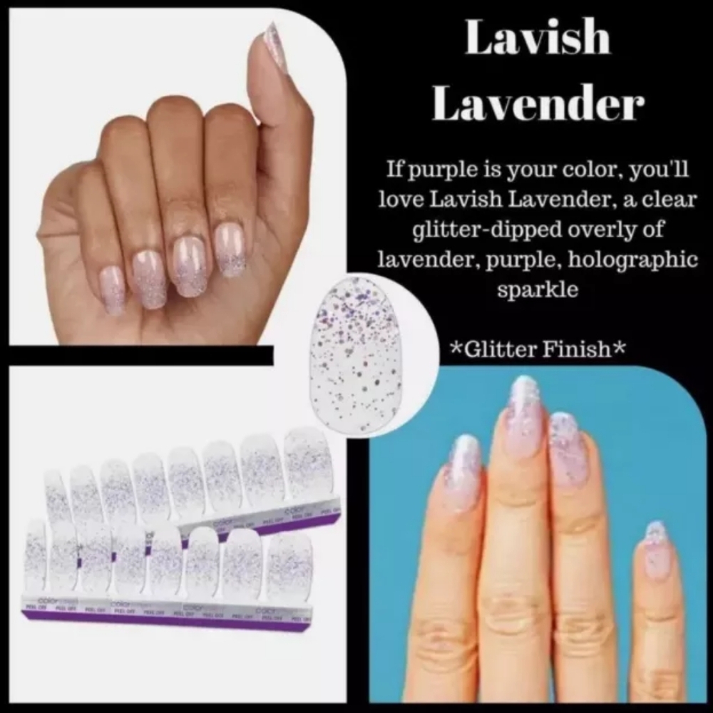 Colorstreet Lavish Lavender nail strips